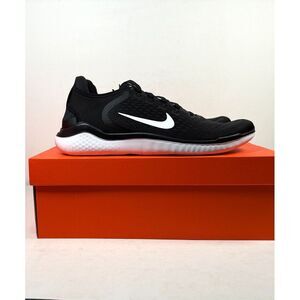 Nike Free RN 2018 Shoes Men's 14 Black White Running 942836-001